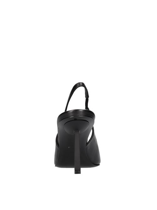 Décolleté slingback in pelle LE SILLA | 4366E080BXPPNEM336NERO-CANNA DI FUCILE